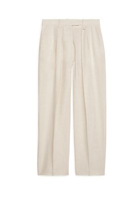 High-Waisted Linen Trousers from Arket