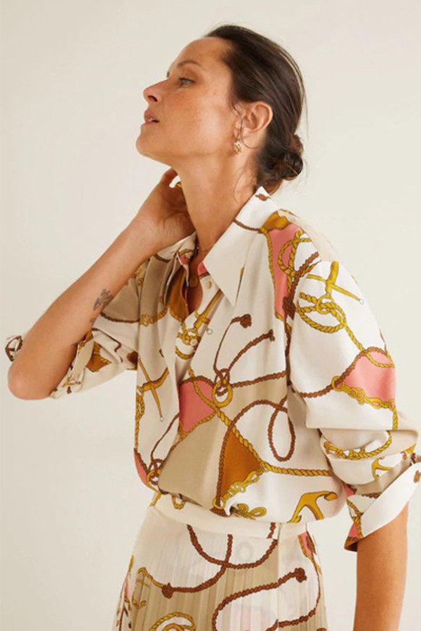 Chain Print Shirt from Mango