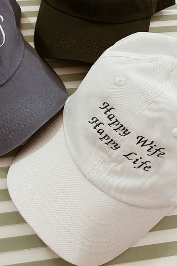 Happy Wife Happy Life Cap, £30 | Gigi & Olive