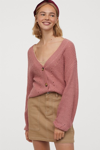 Rib Knit Cardigan from H&M