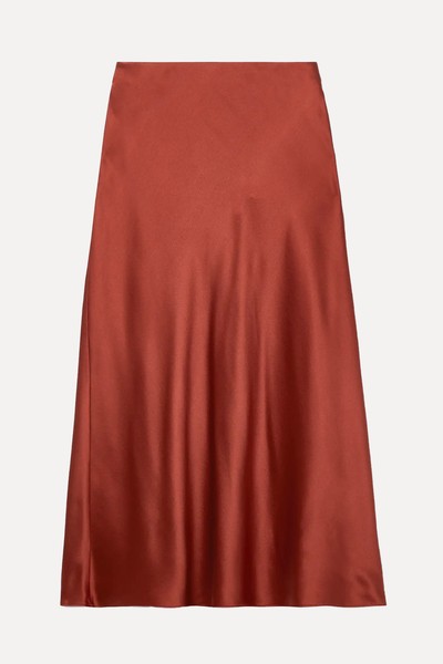 Satin Midi Skirt from Vince