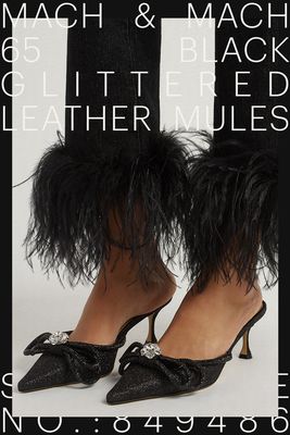 65 Glittered Leather Mules, £865 | Mach & Mach