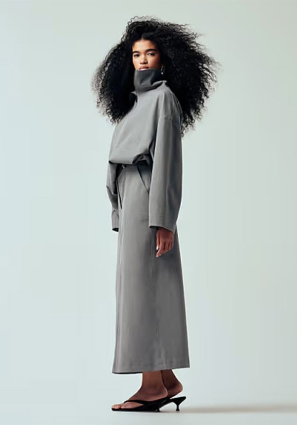 Tailored Pencil Maxi Skirt