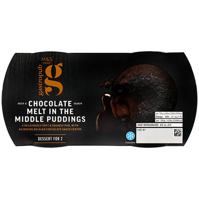 Gastropub Chocolate Melt in the Middle Puddings from M&S 