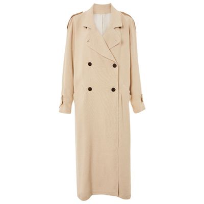Linen Trench Coat by Boutique