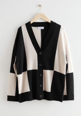 Oversized Colour Block Cardigan from & Other Stories