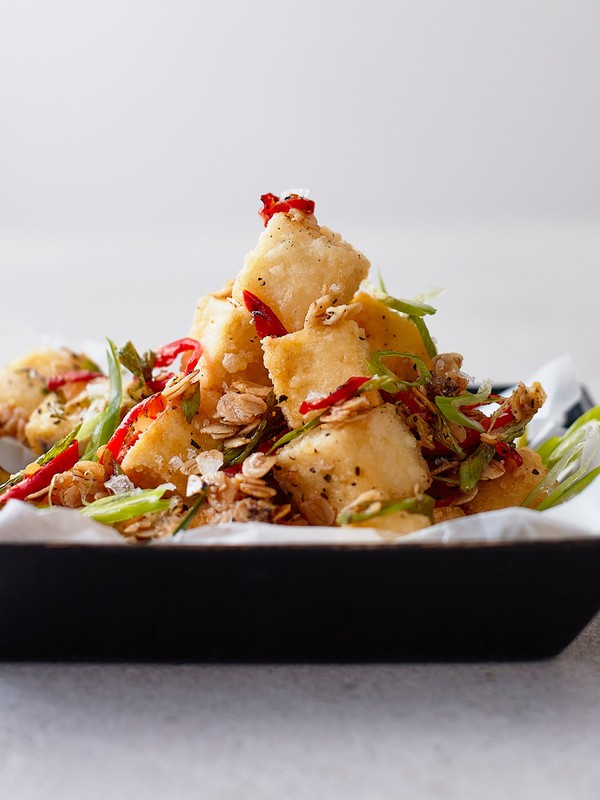Oat Flake Salt & Pepper Tofu