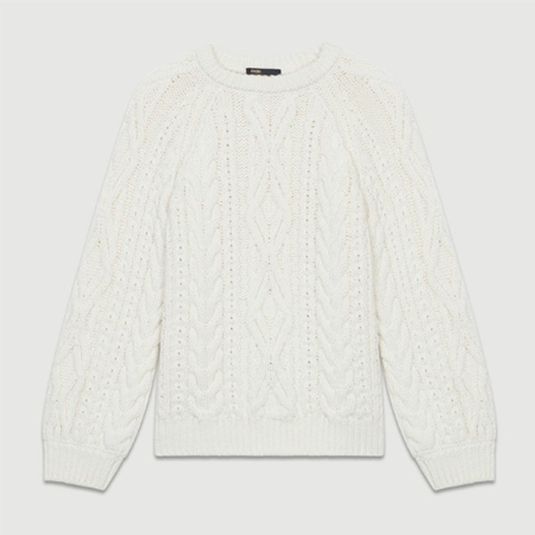 Braided Knit Sweater from Maje