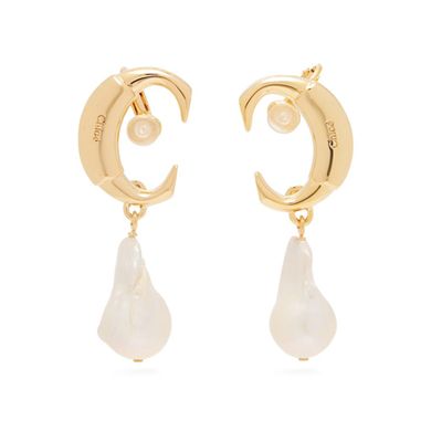 Pearl Pendant Earrings from Chloé