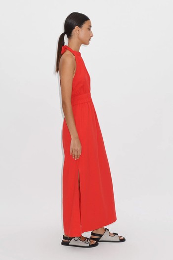 Crease Less Linen Halterneck Maxi Dress, £250