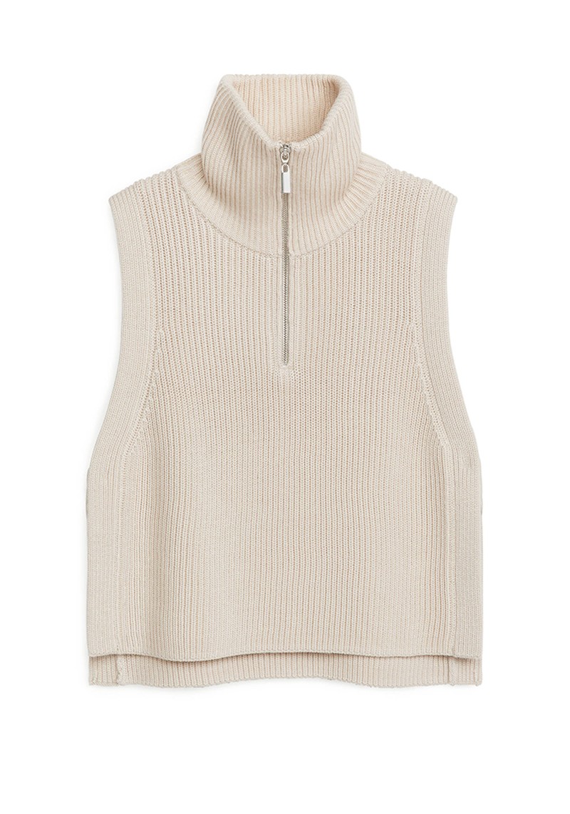 Half Zip Wool Collar from Arket