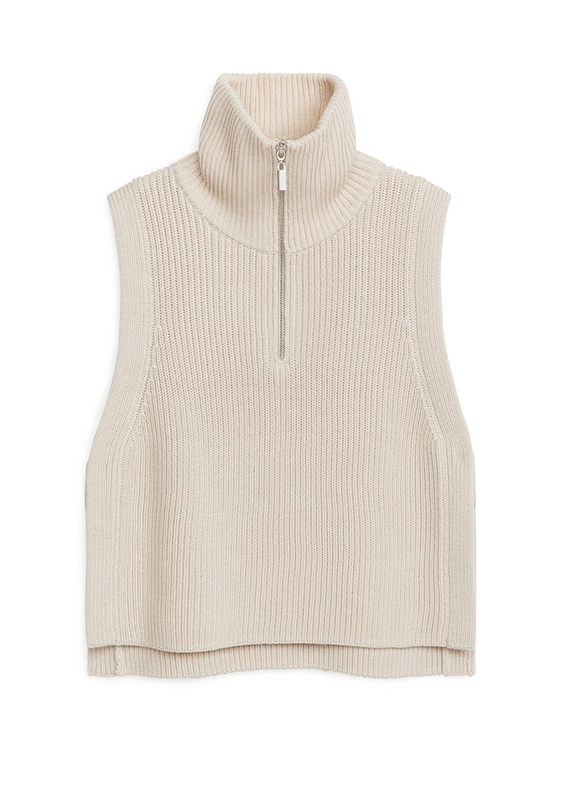 Half Zip Wool Collar  from Arket