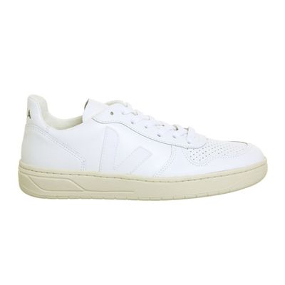 V-10 Leather Trainers White from Veja