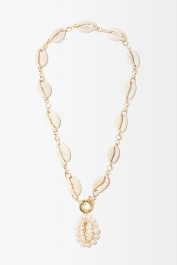 Gaia pearl, Shell & Gold-Plated Necklace from Éliou