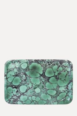 Marble Deep Jade Large Tray from Designers Guild