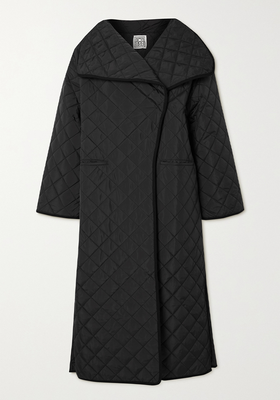 Signature Oversized Quilted Recycled Shell Coat from Toteme