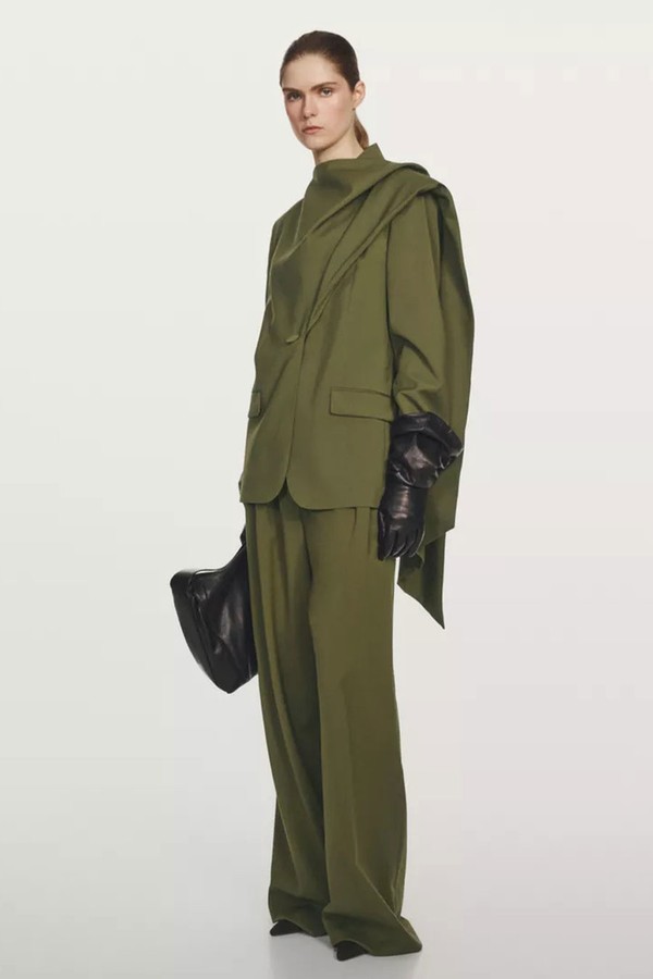 100% Wool Scarf Blazer