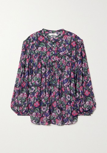 Kiledia Gathered Floral-Print Georgette Blouse from Isabel Marant Étoile