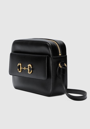 Horsebit 1955 Small Textured-Leather Shoulder Bag from Gucci