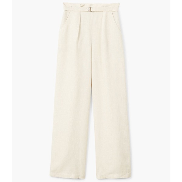 Belt Linen Trousers