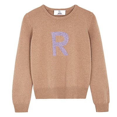 Alphabet R Camel Wool Jumper from Hades