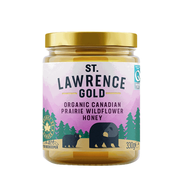 Gold Organic Prairie Wild Flower Honey from St Lawrence