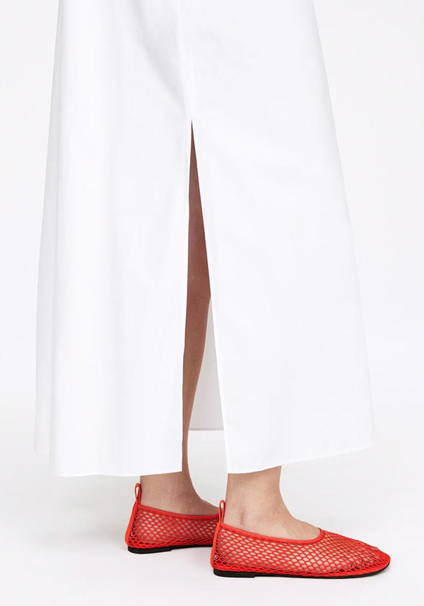 Fishnet Ballet Flats
