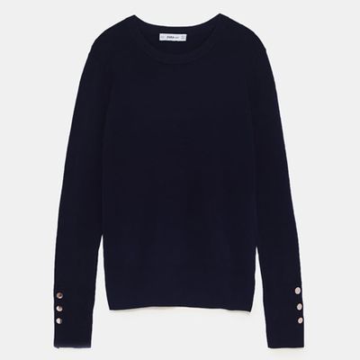 Basic Sweater With Buttons from Zara