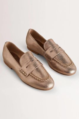 Suede Penny Loafers from Boden
