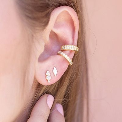 18K Gold Ear Cuff Set from Etsy
