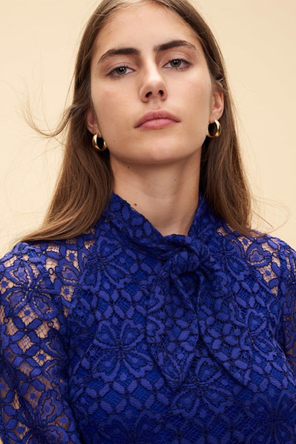 Lace Dress With Bow Collar from Claudie Pierlot