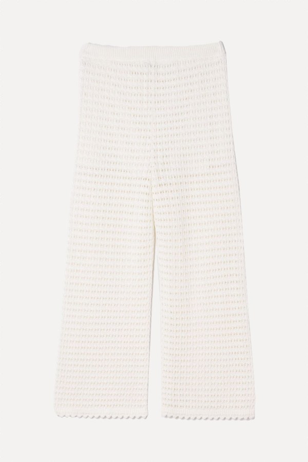 100% Cotton Crochet Ankle Trousers from Gap 