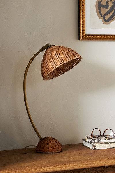 Liz Rattan Task Lamp from Anthropologie