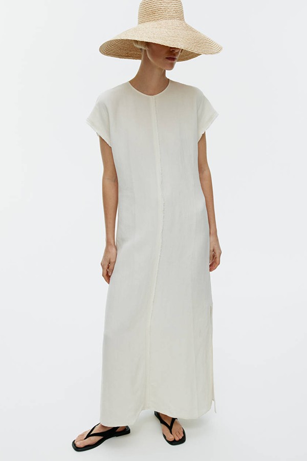 Wide Brim Straw Hat from ARKET
