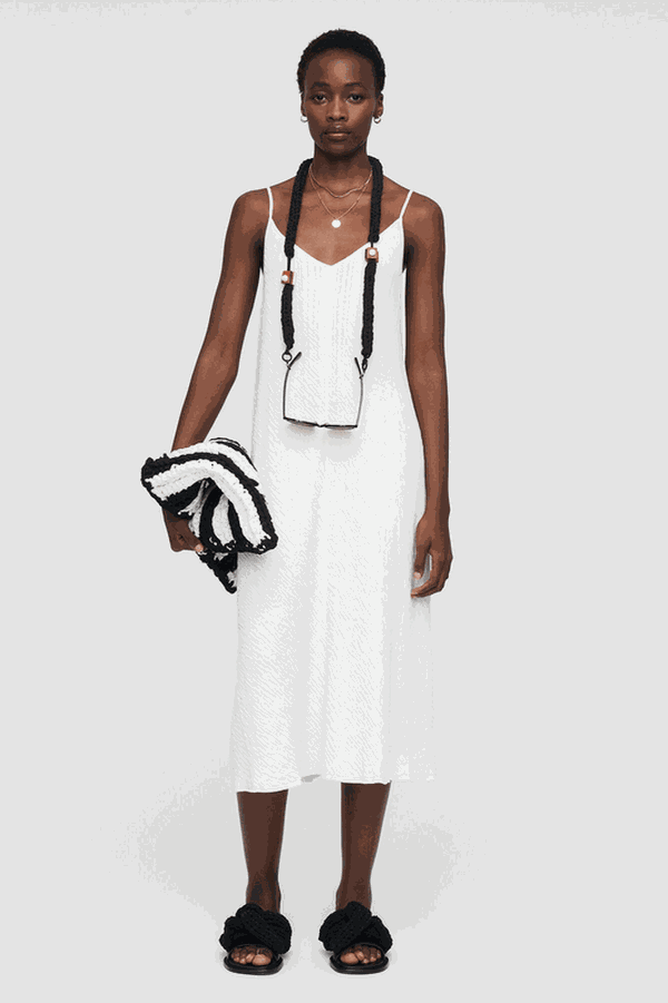 Crinkled Cotton Dress