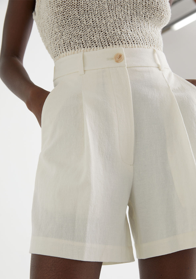 High Waist Linen Shorts from & Other Stories