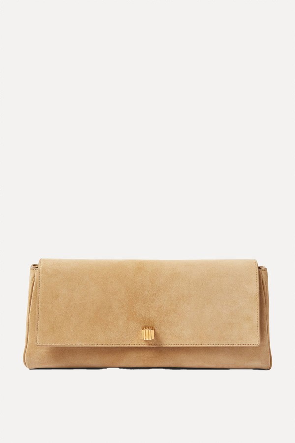 Audrey Suede Clutch from Khaite
