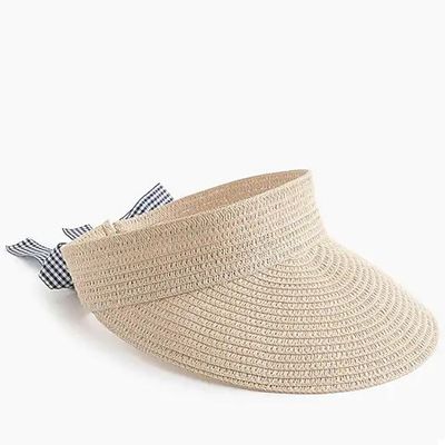 Straw Visor from J.Crew