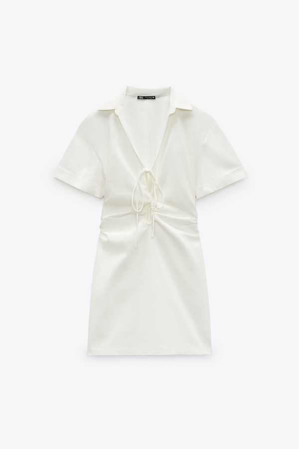 Stretchy Linen Blend Dress from Zara