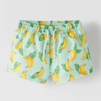 Banana Print Swimming Trunks from Zara