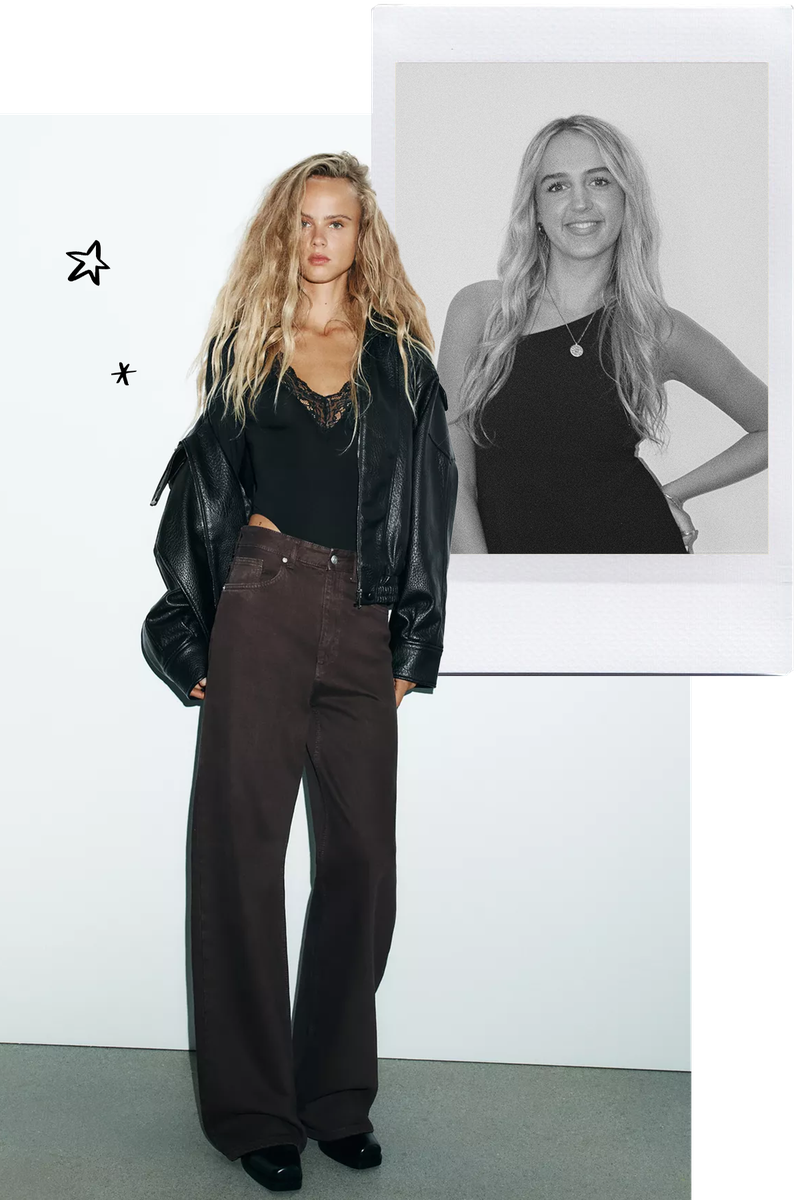 Lace Polyamide Bodysuit from Zara