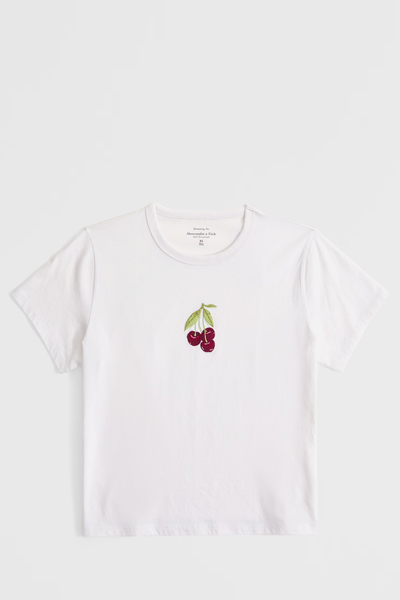 Skimming Basic Cherries Tee from Abercrombie