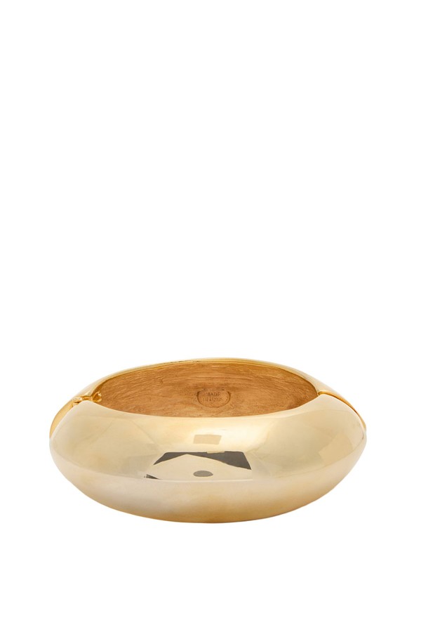 Hinged 22kt Gold-Plated Bracelet from Kenneth Jay Lane