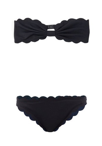 Antibes Scallop-Edged Bikini Briefs from Marysia