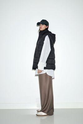 Padded Gilet With Hood  from Zara