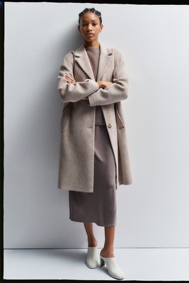 Textured Wool Coat from Calvin Klein