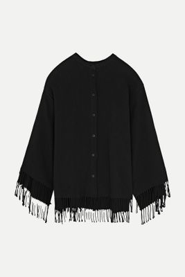 Ahlicia Fringed Cotton-Blend Shirt from By Malene Birger