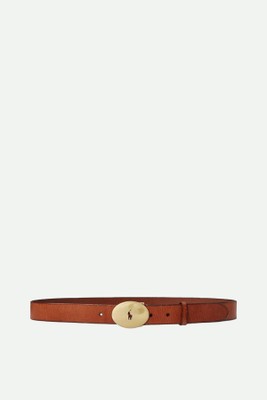 Polo ID Oval-Buckle Vachetta Belt