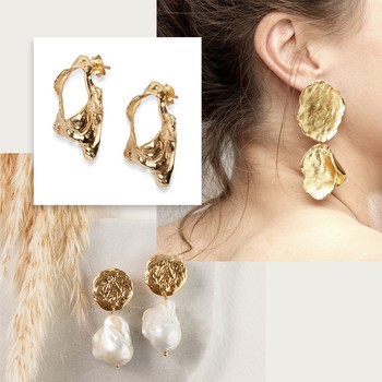 24 Hammered Gold Earrings We Love