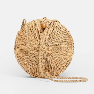 Raffia-Effect Crossbody Bag from Stradivarius